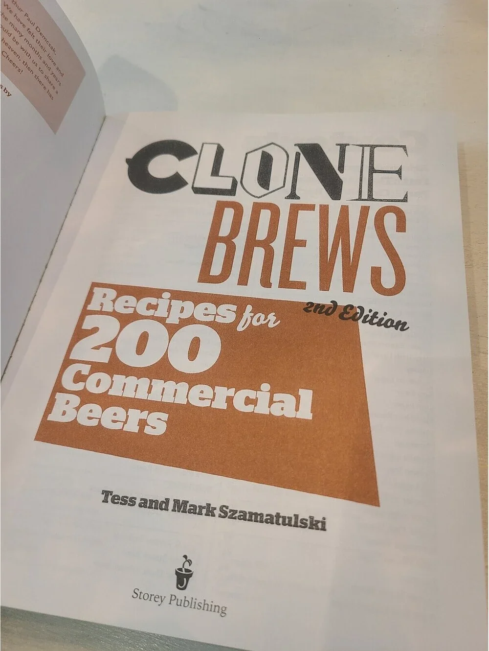 Clone Brews Recipes for 200 Commercial Beers Paperback Tess & Mark Szamatulski